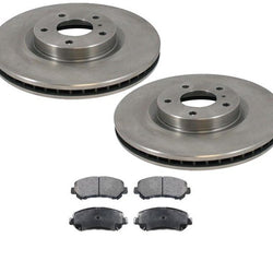 Front Brake Disc Rotors & Ceramic Brake Pads For Nissan Maxima 2009-2016