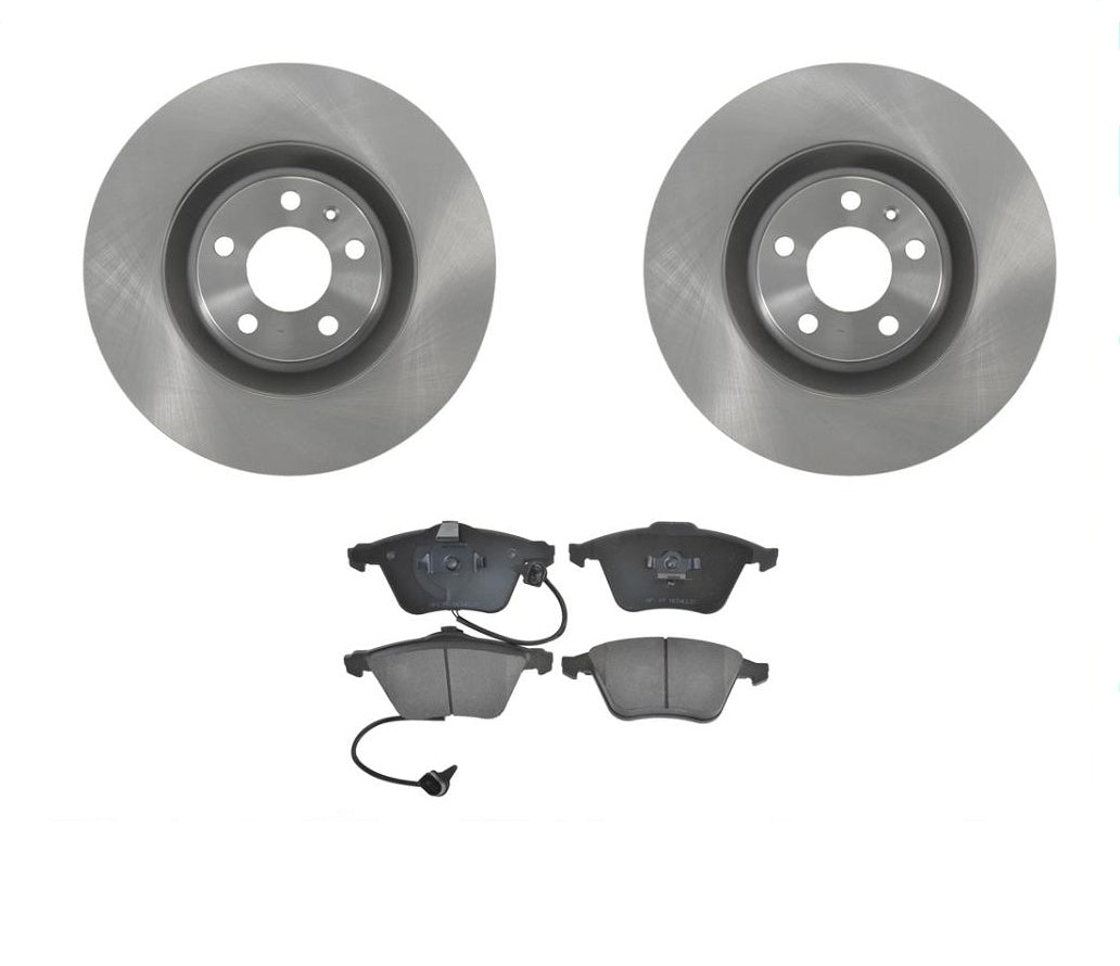 345MM Front Disc Brake Rotor & Ceramic Brake Pads For Audi S4 2004 2008 2009