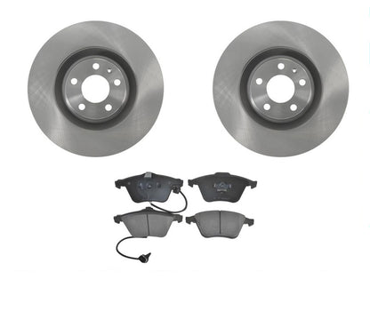 345MM Front Disc Brake Rotor & Ceramic Brake Pads For Audi S4 2004 2008 2009