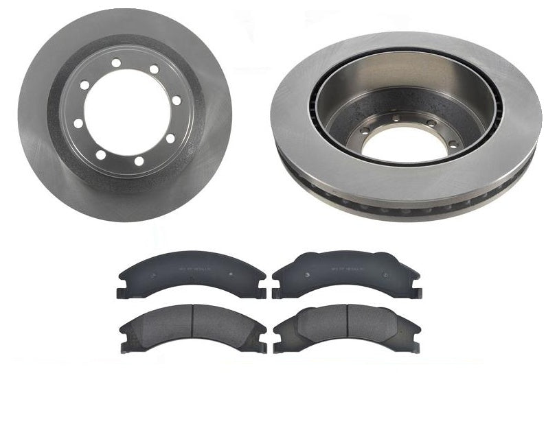 for 2008-2009 E350 Super Duty / Dual Rear Wheels Rear Brake Rotors & Pads