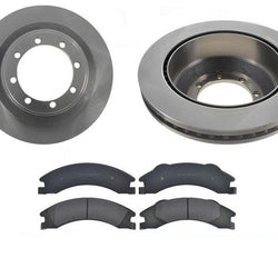 for 2008-2009 E350 Super Duty / Dual Rear Wheels Rear Brake Rotors & Pads