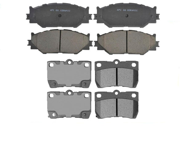 Nuevo juego de almohadillas de cerámica delanteras y traseras para Lexus IS250 2006-2008.