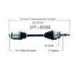 Eje de transmisión CV HY-8098 para Hyundai Tiburon V6 M/T 6 velocidades P/S 2003-2008