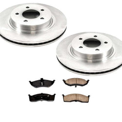 Rotores de freno de disco delantero y pastillas de freno de cerámica para CHRYSLER LHS 98-01