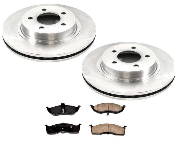 Rotores de freno de disco delantero y pastillas de freno de cerámica para CHRYSLER LHS 98-01