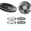 Front Brake Rotors & CERAMIC Brake Pads Fits1996-1998 Nissan Pathfinder