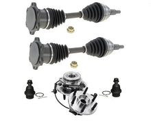 Hub Wheel Bearing + CV Drive Axle Shafts 99-04 Silverado 1500 FOUR WHEEL DRIVE