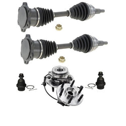 Cojinete de rueda de cubo + ejes de transmisión CV 99-04 Silverado 1500 TRACCIÓN EN LAS CUATRO RUEDAS