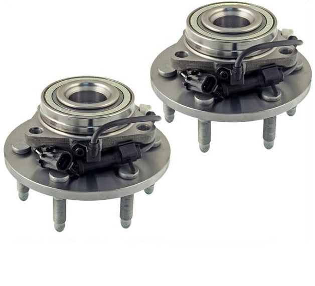 Front Wheel Bearings & Hub Assembly, For GM 02-06 Escalade Front 6 Stud 4x4 ABS