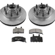 8 Lug Heavy Duty Front Rotors & Brake Pads for Chevrolet Express Van 2500 96-02