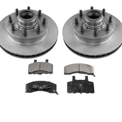 8 Lug Heavy Duty Front Rotors & Brake Pads for Chevrolet Express Van 2500 96-02