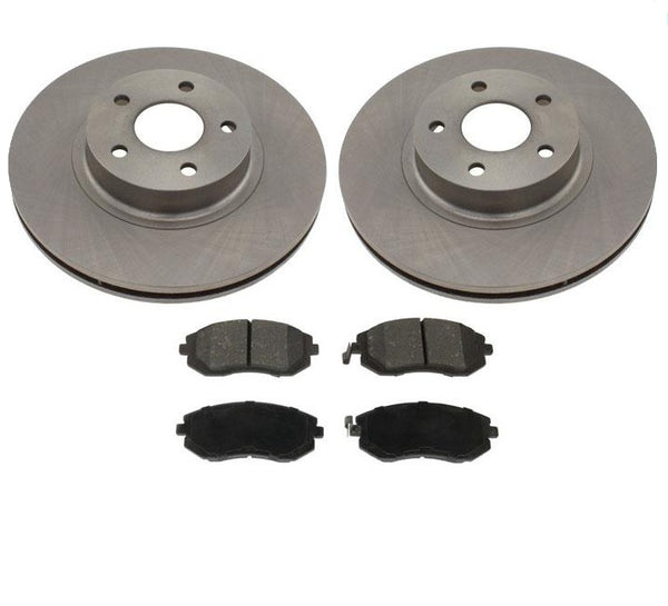 Front Brake Rotors & Brake Pads fits for Subaru Legazy 4 Doors Sedan 2003-2004
