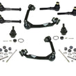 Ford 97-02 Expedition 4x4 4WD Upper Control Arm Ball Joint Tie Rod 10Pc Kit