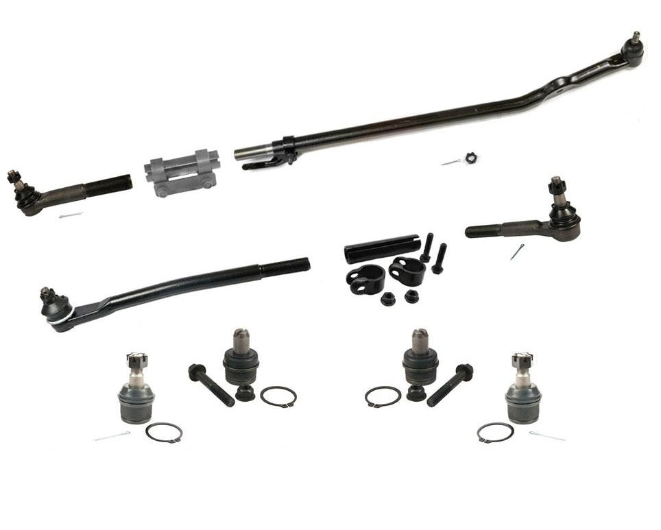 99-04 Excursion F250 F350 Super REAR WHEEL DRIVE Drag Link & Tie Rod Rods 10Pc