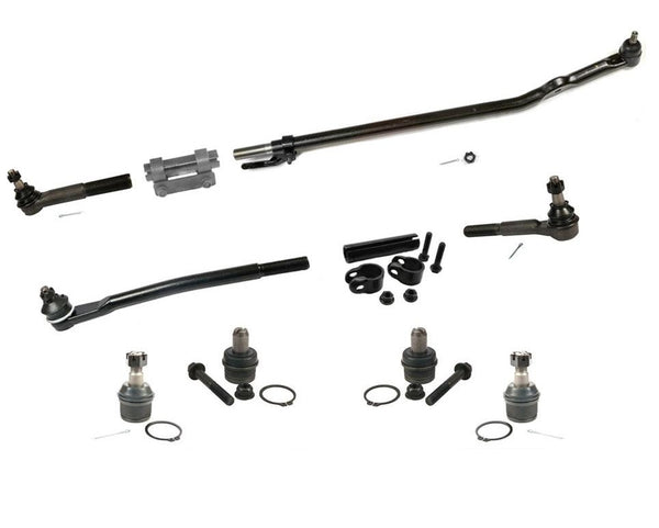 99-04 Excursion F250 F350 Super REAR WHEEL DRIVE Drag Link & Tie Rod Rods 10Pc