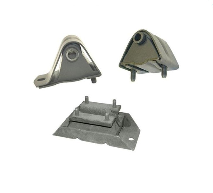 100% nuevo par probado para Jeep Wrangler 2.5L 3 piezas soporte de motor 1991-1995 