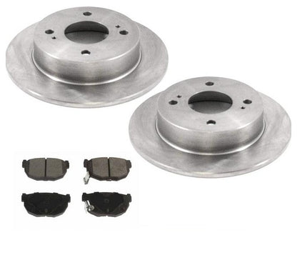 Rotores de freno de disco trasero y pastillas de freno 100% nuevos para Nissan 240SX 1989-1998
