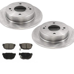 100% New Rear Disc Brake Rotors and Brake Pads for Nissan 240SX 1989-1998