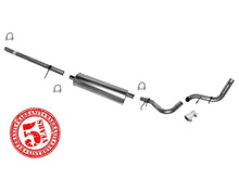 98-01 Dodge Ram 1500 Pick Up Sistema de escape con silenciador Base de rueda de 155 pulgadas