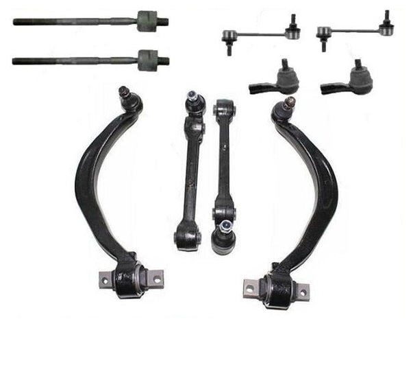 Lower Control Arms Ball Joints Stabilizer Sway Bar Link Inner Outer Tie Rod Ends