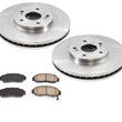 Front Brake Rotors and Brake Pads for Honda Accord V6 2011-2012 4 Door Sedan