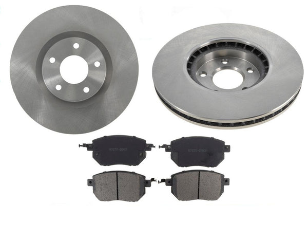 Nuevos rotores delanteros y pastillas de freno para Nissan Maxima 04-08 Murano 05-07 kit de 3 piezas