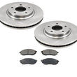 Rotores de disco de freno delantero y pastillas de cerámica para Infiniti Q45 2002-2006.