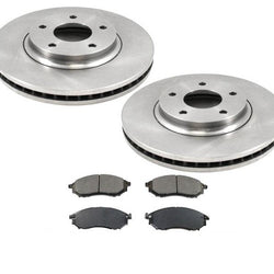 Rotores de disco de freno delantero y pastillas de cerámica para Infiniti Q45 2002-2006.