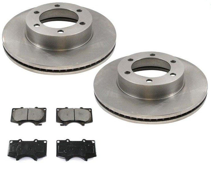 for 2004-2006 Toyota Tundra Front Brake Rotors & Ceramic Pads