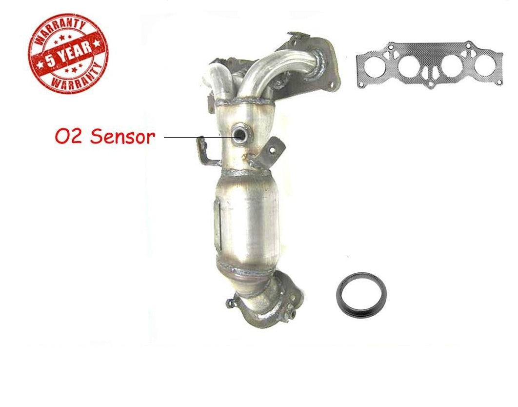 04-05 Rav4 / 05 06 TC 2.4L Engine Front Manifold Catalytic Converter W/ Gasket