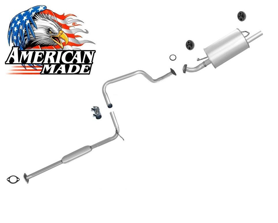 Sistema de tubo de escape silenciador para Nissan 200SX 1.6L con emisiones federales 97-98