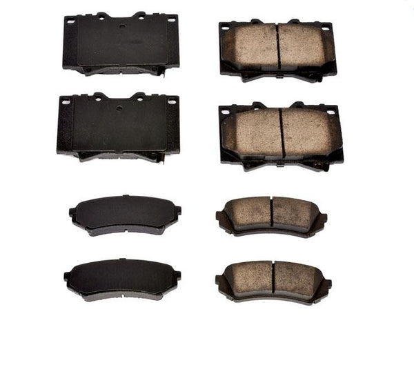 98-07 Toyota Landcruiser Lexus LX470 Frt & Rr CERAMIC Brake Pads 2 Sets