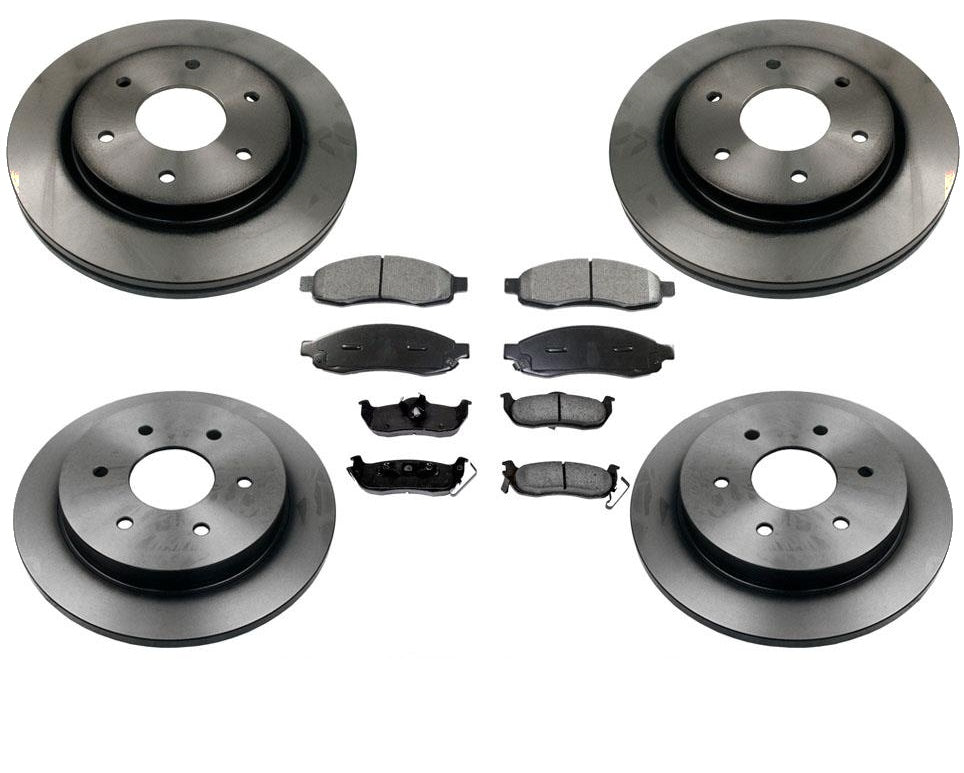 Se adapta a rotores de freno delanteros y traseros de 320 mm y pastillas de freno para Nissan Titan 06-07