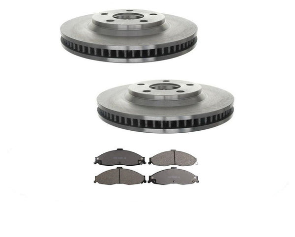 Front Brake Rotors & Ceramic Brake Pads Fits 98-02 Chevrolet Camaro Z28 3pc Kit