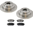 Rotores de freno de disco trasero y pastillas de freno para Subaru Forester 2004-2008