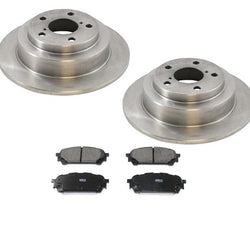 Rotores de freno de disco trasero y pastillas de freno para Subaru Forester 2004-2008