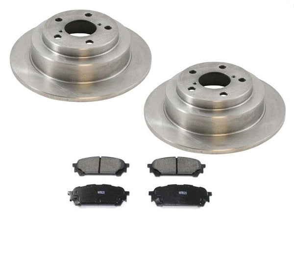 Rotores de freno de disco trasero y pastillas de freno para Subaru Forester 2004-2008