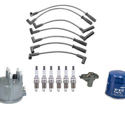 Ignition Wires Spark Plugs Rotor Oil Filter Fits Jeep Wrangler 4.0L 1991-1999
