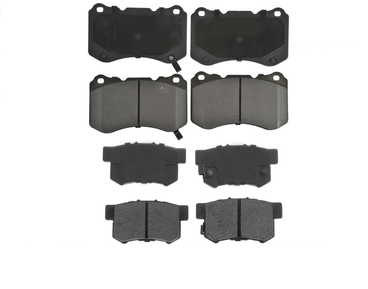 Front & Rear Brake Pads For Acura TL & TL Type S 04-2008 W/ Manual Transmission