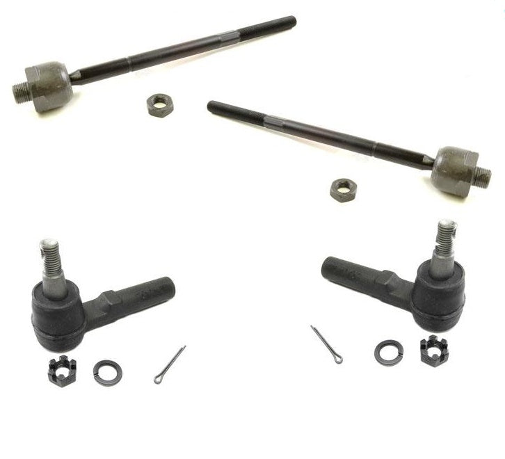 97-05 CORVETTE & Z06 (2) Inner (2) Outer Tie Rod Ends REF# EV343 ES2231RL