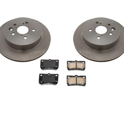 Rotores de freno de disco traseros, pastillas de cerámica para Lexus GS350, 3 piezas 07-11, 100% nuevos