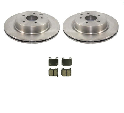 Brembo Style Rear Brake Rotors & Pads for 2003 2004 Infiniti G35 2003 2009 350Z