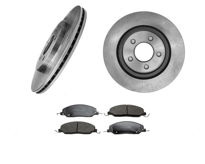 Rotores de freno trasero y pastillas de freno de cerámica para Ford Mustang y Mustang GT 2005-2010