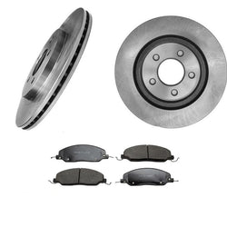 Rotores de freno trasero y pastillas de freno de cerámica para Ford Mustang y Mustang GT 2005-2010