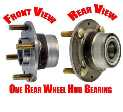 (1) REAR Wheel Bearing and Hub Assembly For 00-04 Spectra With REAR Drum Brakes