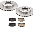 Nuevos rotores de freno delantero y pastillas de freno de cerámica para Toyota Landcruiser 1981-1989