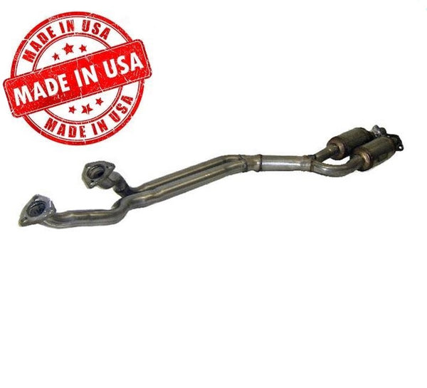91-95 BMW 2.5L 525i Engine Y Pipe With Dual Catalytic Converter New Made in USA