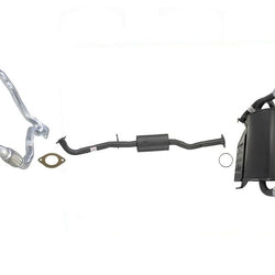 For 2003-2004 Infiniti FX35 Full Exhaust Muffler System W/ Gaskets & Chrome Tips