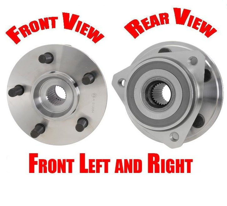 (2) 100% Torque Tested 90-99 Wrangler Wagoneer Cherokee Front Hubs Assembly
