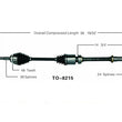Conjunto completo del eje de transmisión CV delantero derecho Camry 2.4L Hybrid CVT 